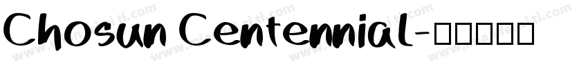 Chosun Centennial字体转换